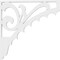 Ekena Millwork Genova Architectural Grade PVC Bracket, 5/8"W X 16"D X 16"H BKTP01X16X16GE - alternate 3